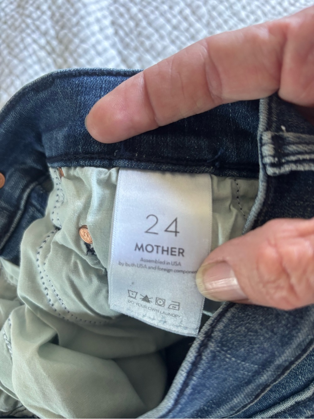 MOTHER Jeans- The Tomcat Hover Size 24 - Picture 5 of 5